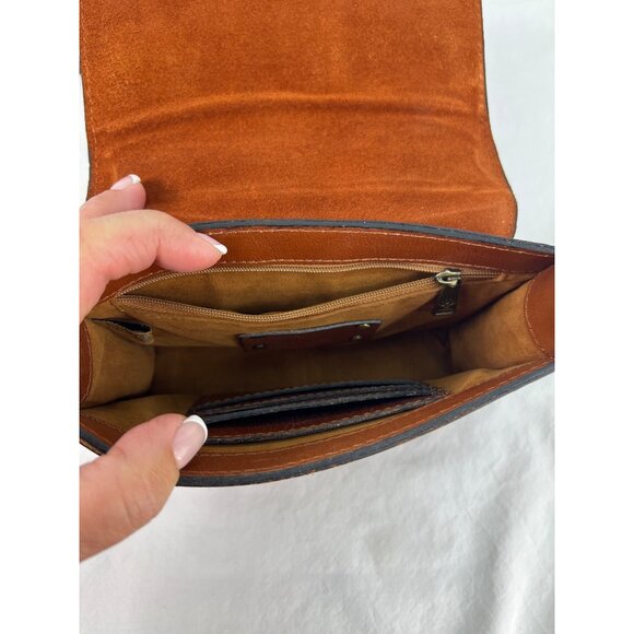 Patricia Nash Tropical Leather Crossbody Clutch Purse - Picture 7 of 12